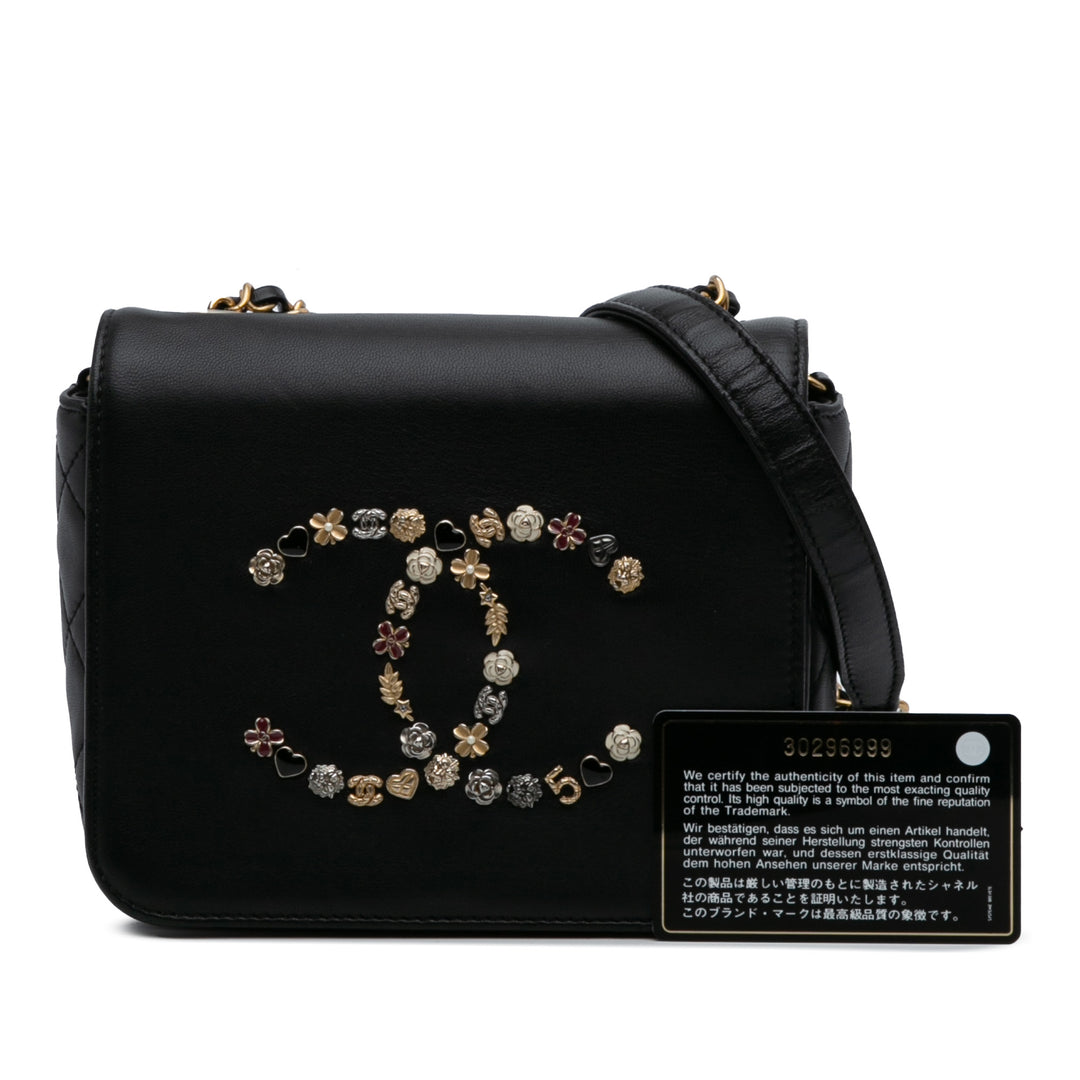 Chanel Cuir d’agneau Lucky Charms Flap Crossbody Noir – GABY PARIS Authentique