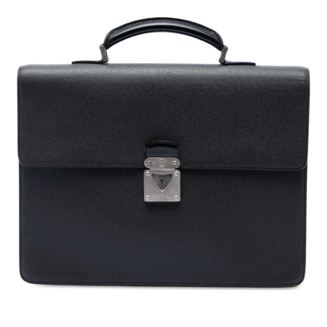 Louis Vuitton Taiga Neo Robusto 2 Porte-documents Noir – vue principale – GABY PARIS
