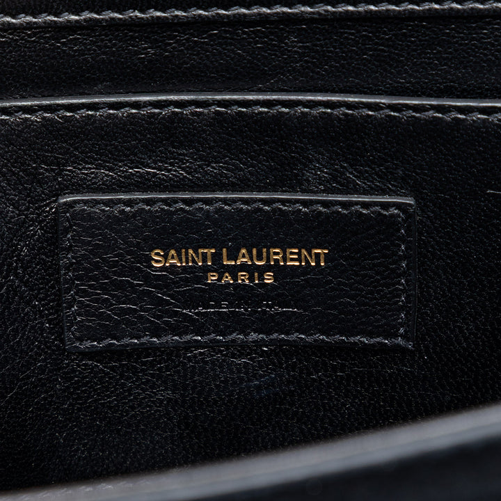 Saint Laurent Medium Daim Monogram Kate Pompon Sac porté croisé