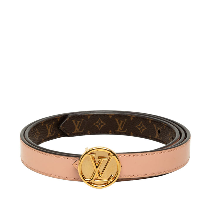 Louis Vuitton Ceinture LV Circle Réversible Monogram Marron – vue principale – GABY PARIS