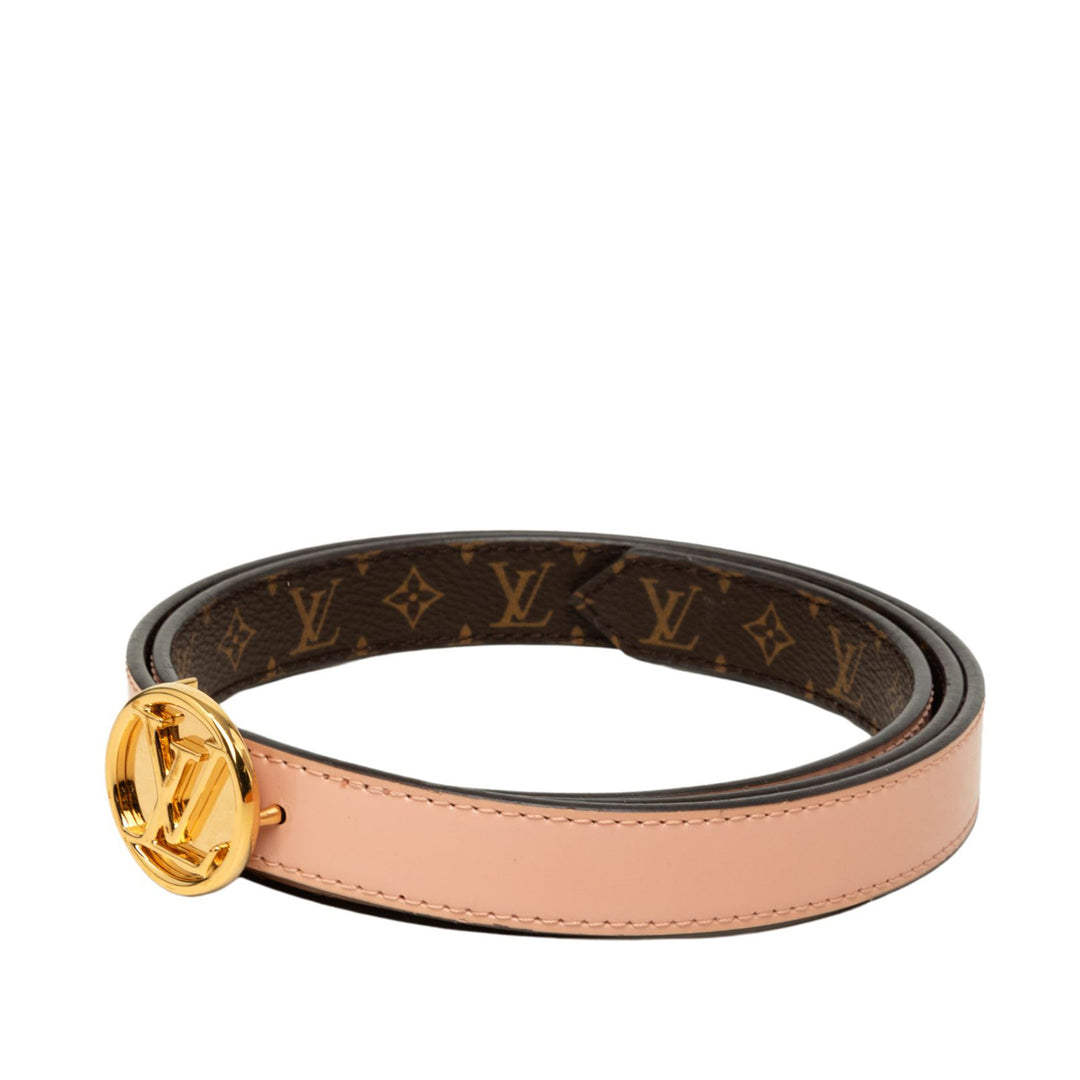Louis Vuitton Ceinture LV Circle Réversible Monogram Marron – vue 2 – GABY PARIS