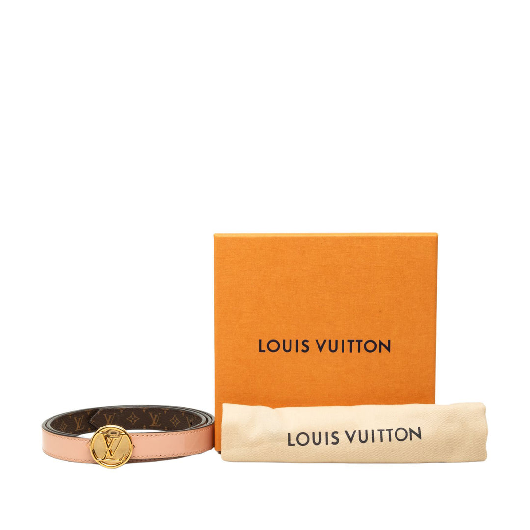 Louis Vuitton Ceinture LV Circle Réversible Monogram Marron – vue 6 – GABY PARIS