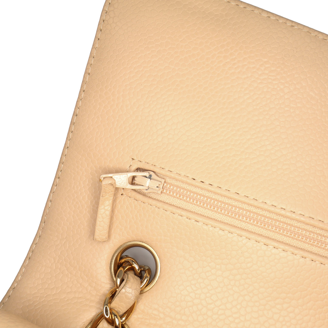 Medium Classic Caviar Double Flap Brown - Gaby Paris