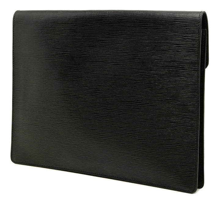 Louis Vuitton Porte Documents Senateur Épi Noir – vue 2 – GABY PARIS
