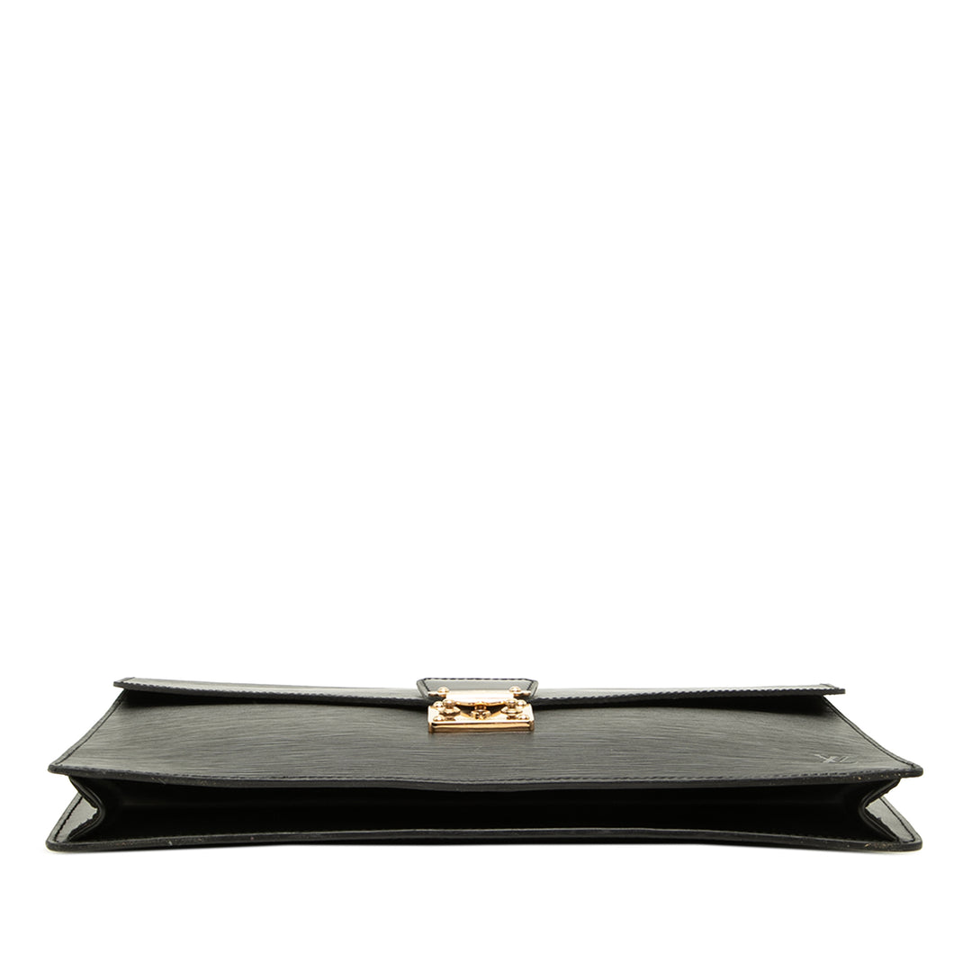 Louis Vuitton Porte Documents Senateur Épi Noir – vue 3 – GABY PARIS