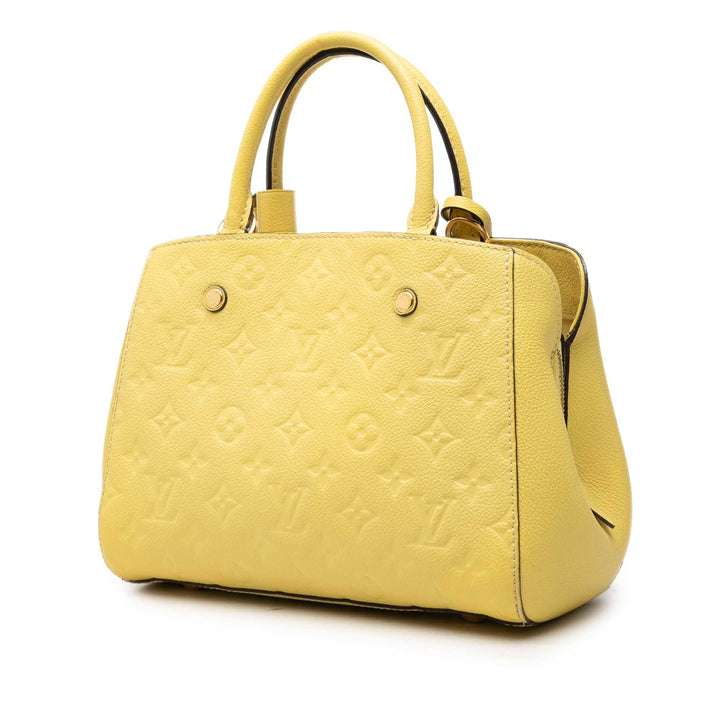 Louis Vuitton Montaigne BB Monogram Empreinte Jaune – vue 2 – GABY PARIS