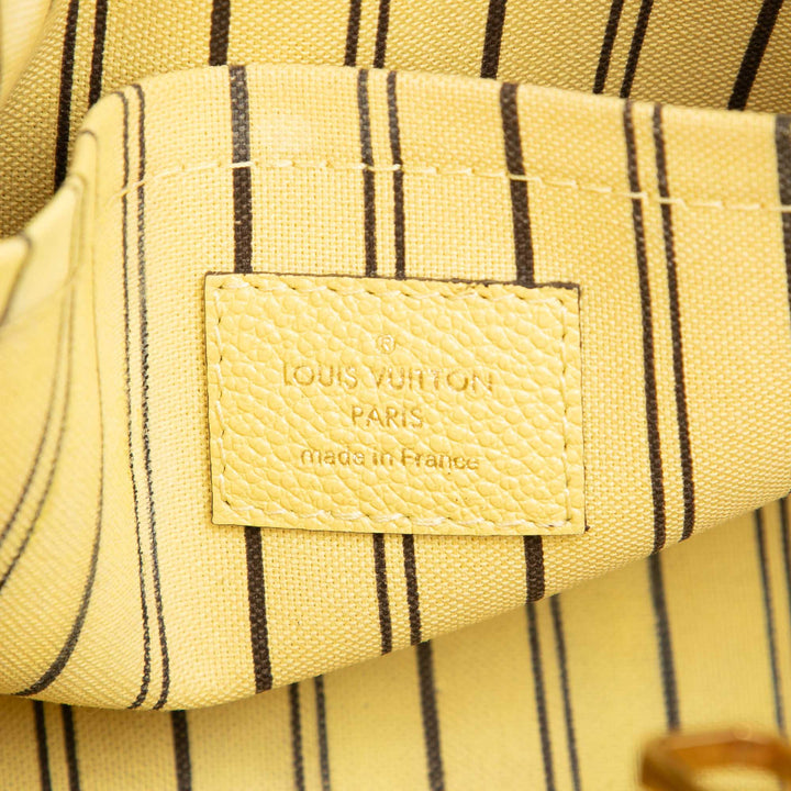 Louis Vuitton Montaigne BB Monogram Empreinte Jaune – vue 5 – GABY PARIS