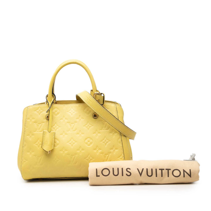 Louis Vuitton Montaigne BB Monogram Empreinte Jaune – vue 7 – GABY PARIS