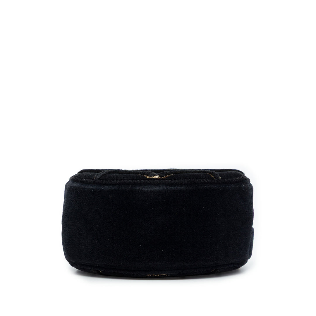 Chanel Perle Sequins Rond Sac Noir – vue 3 – GABY PARIS