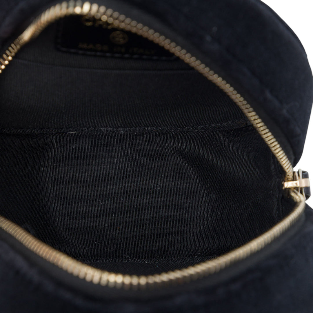 Chanel Perle Sequins Rond Sac Noir – vue 4 – GABY PARIS