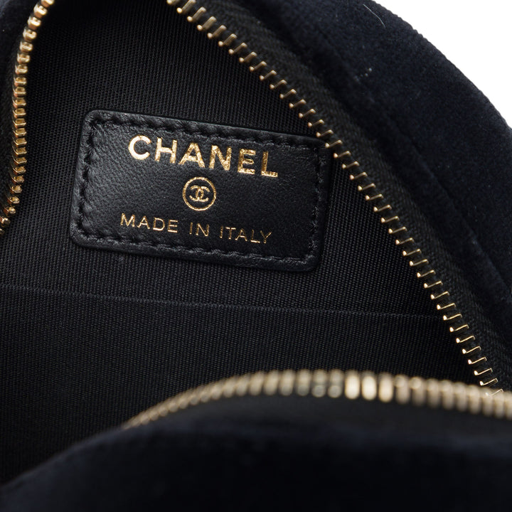 Chanel Perle Sequins Rond Sac Noir – vue 5 – GABY PARIS