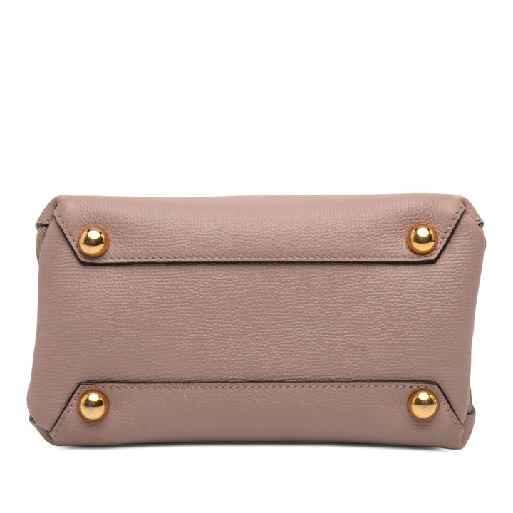 Burberry Small Cuir et House Check Banner Sac