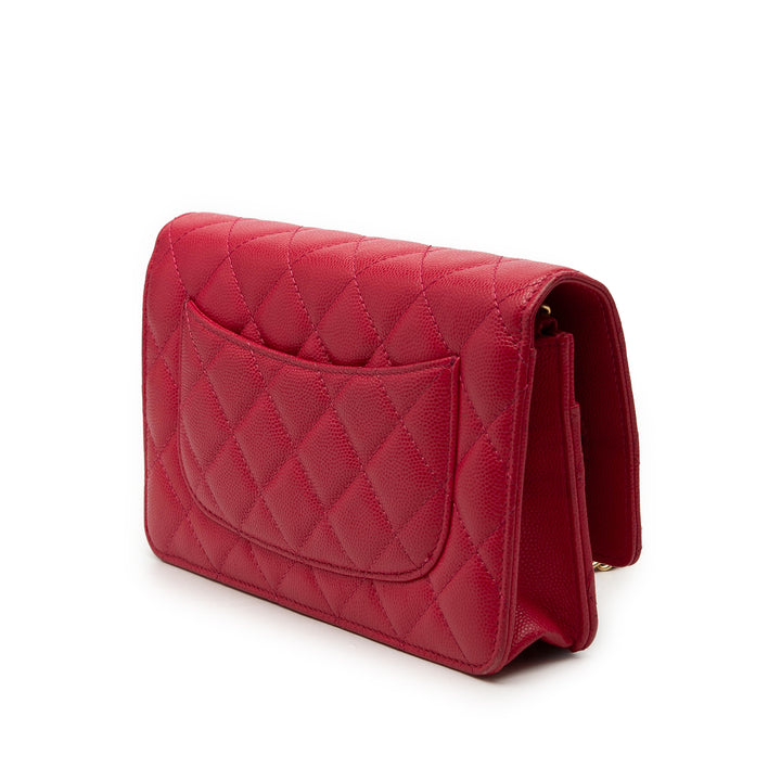 Chanel Matelassé Reissue 2.55 Wallet on Chain Cuir caviar