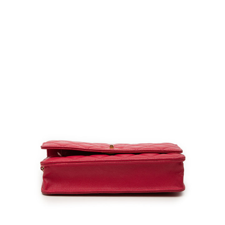 Chanel Matelassé Reissue 2.55 Wallet on Chain Cuir caviar