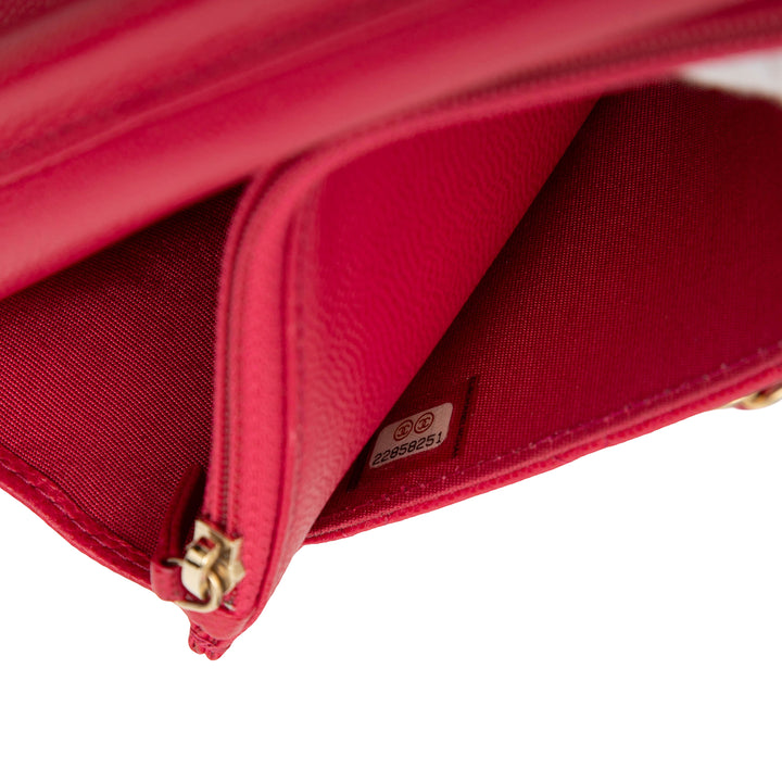 Chanel Matelassé Reissue 2.55 Wallet on Chain Cuir caviar