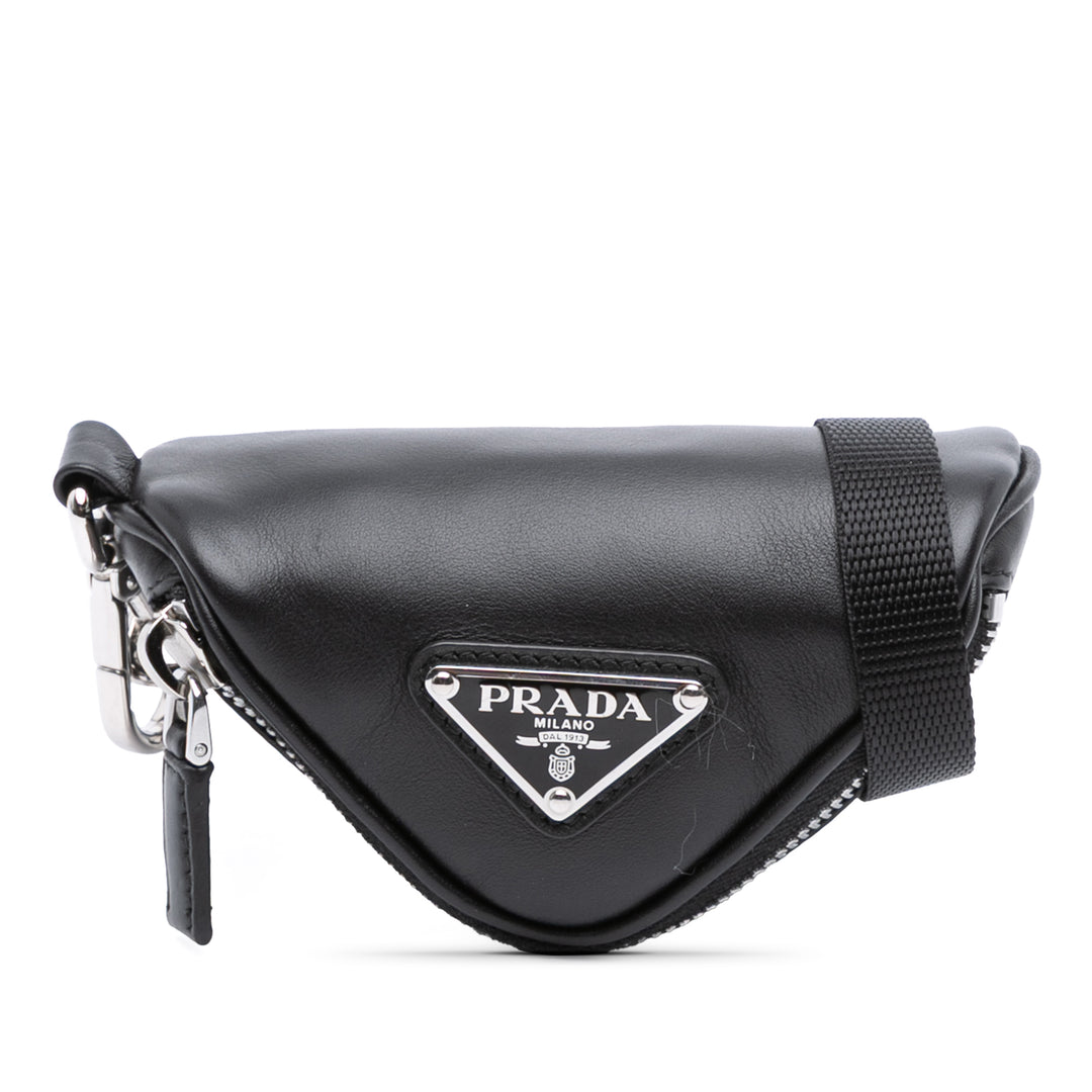 Prada Mini Soft Nappa Triangle Pochette