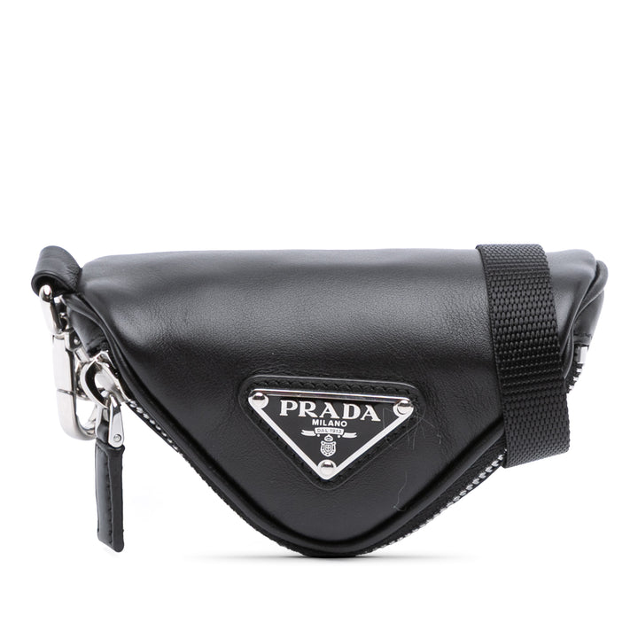 Prada Mini Soft Nappa Triangle Pochette