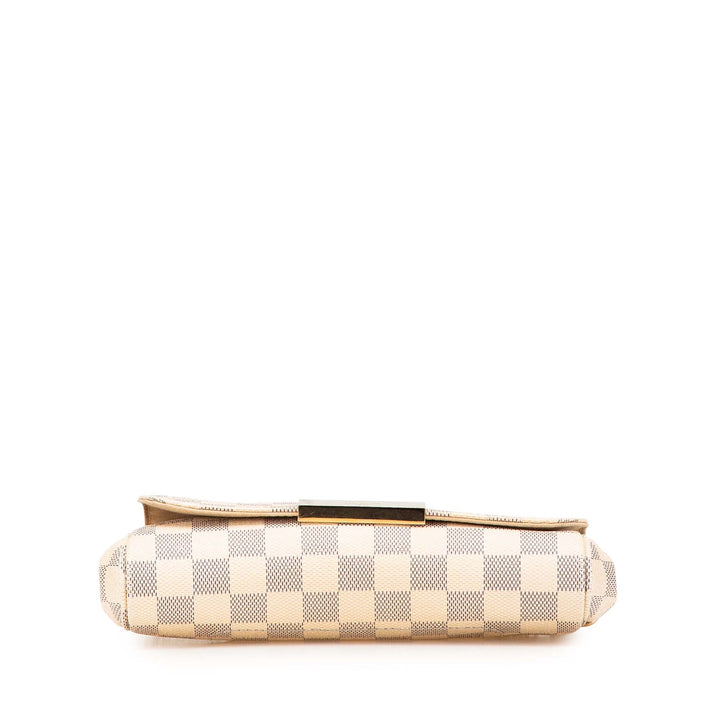 Damier Azur Favorite PM White - Gaby Paris