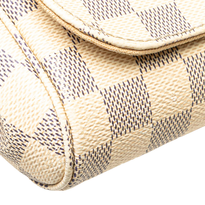 Damier Azur Favorite PM White - Gaby Paris