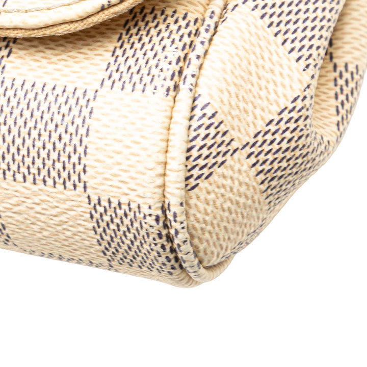 Damier Azur Favorite PM White - Gaby Paris