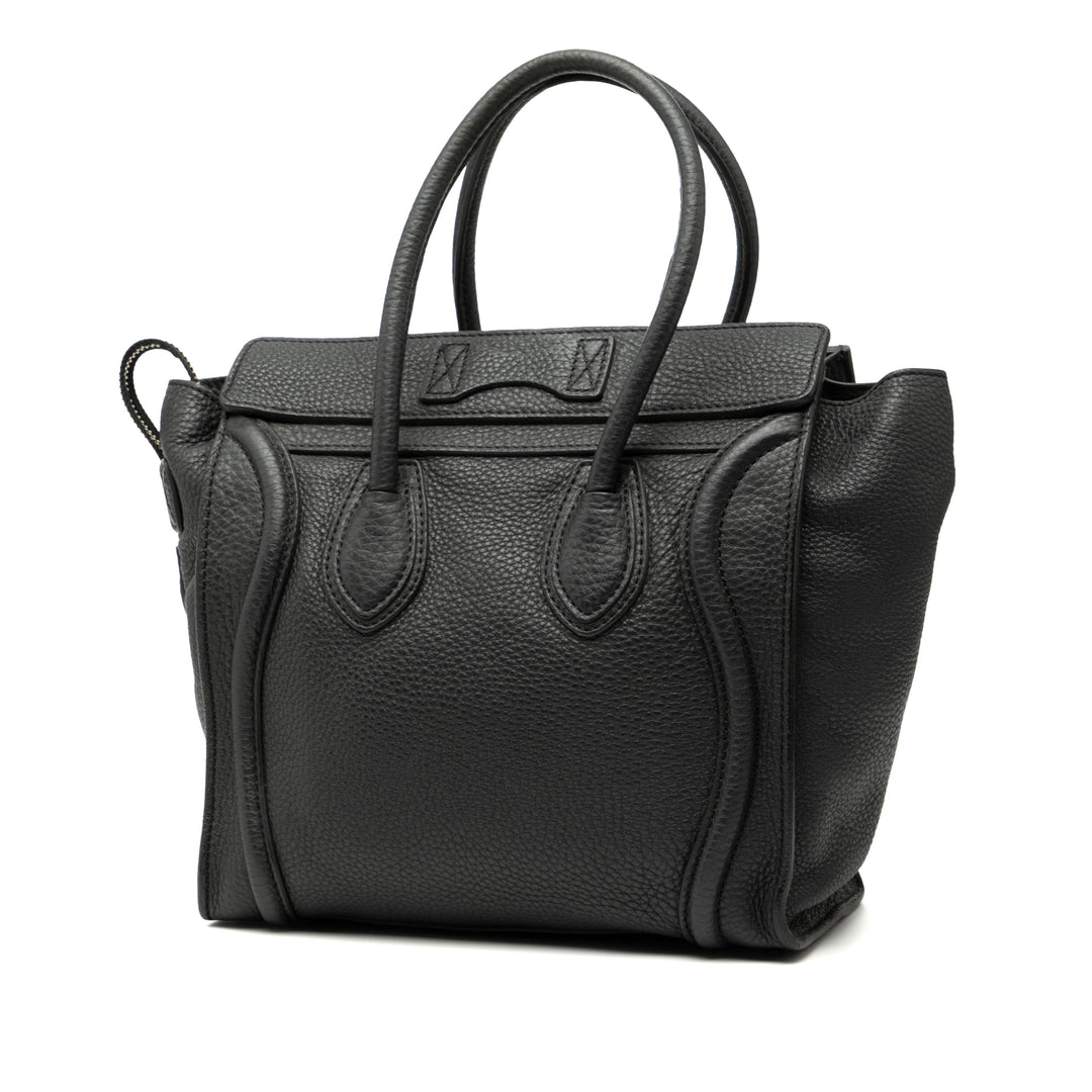 Celine Micro Drummed Cuir de veau Luggage Cabas