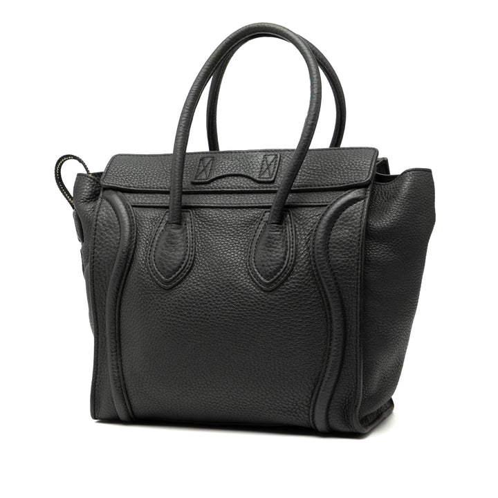 Celine Micro Drummed Cuir de veau Luggage Cabas