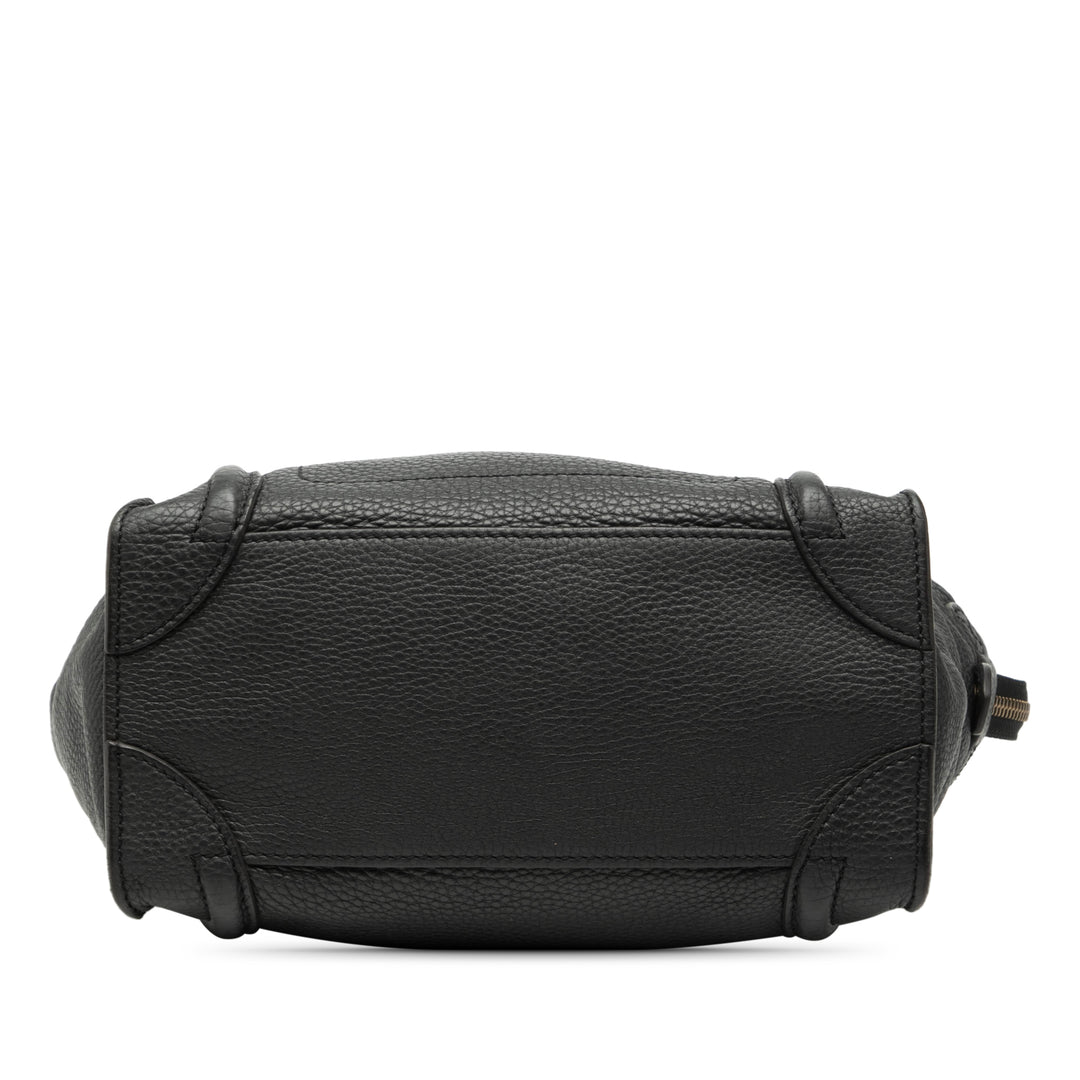 Celine Micro Drummed Cuir de veau Luggage Cabas