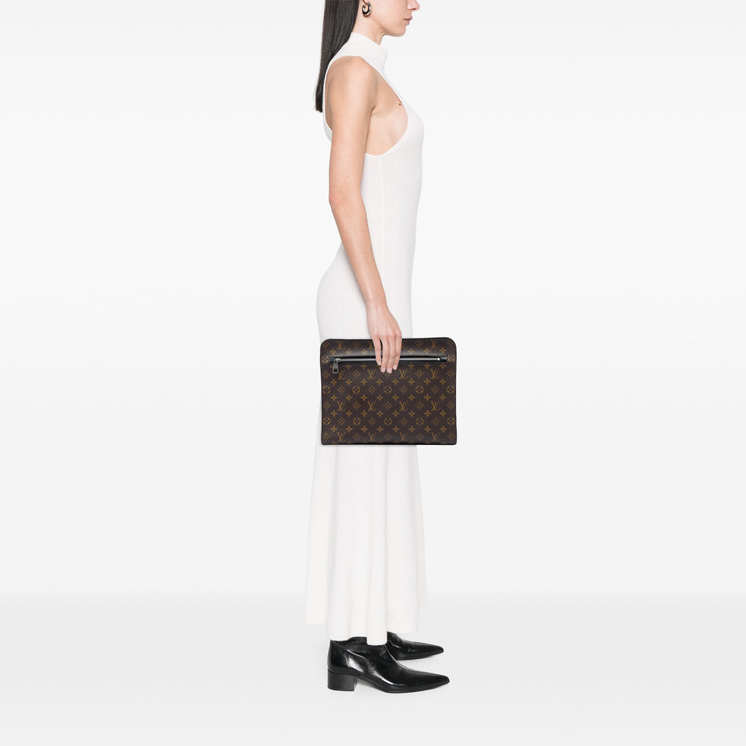 Macassar Portfolio Étui Monogram Marron