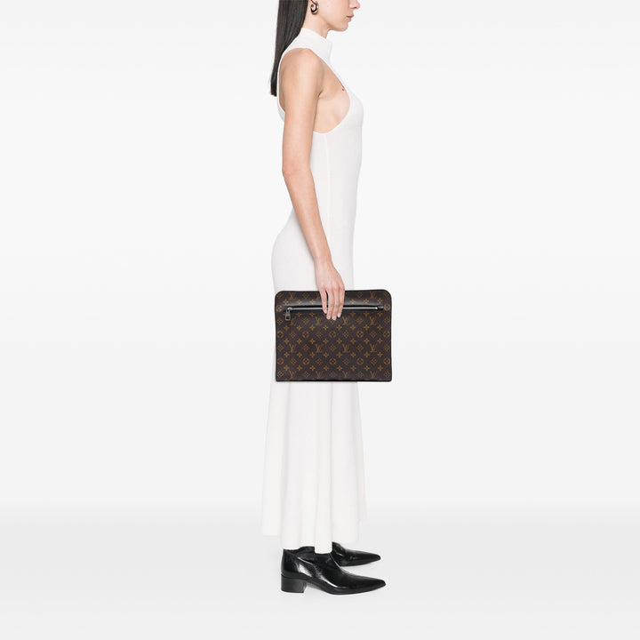 Macassar Portfolio Étui Monogram Marron