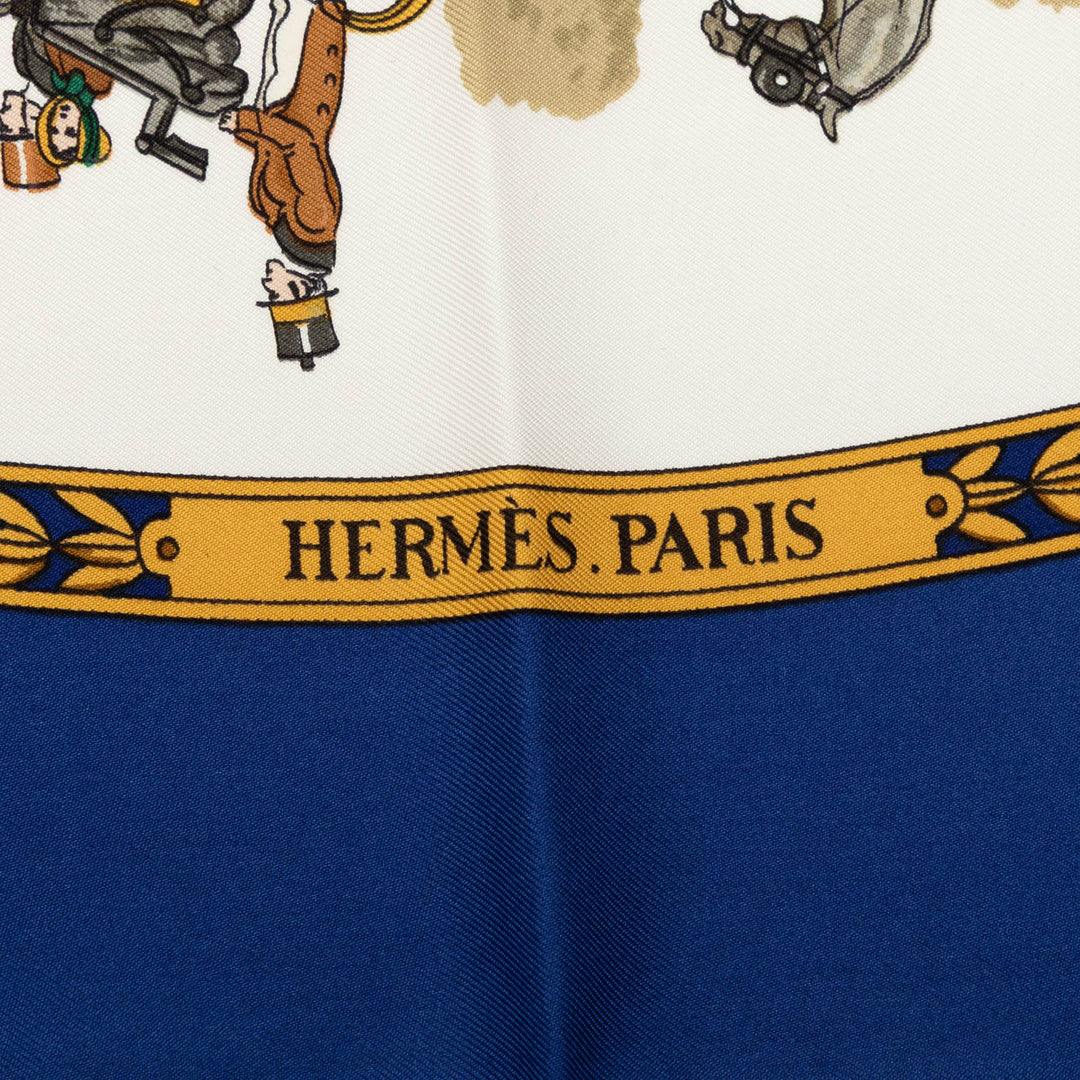 Hermès La Promenade de Longchamps Soie Foulard 90