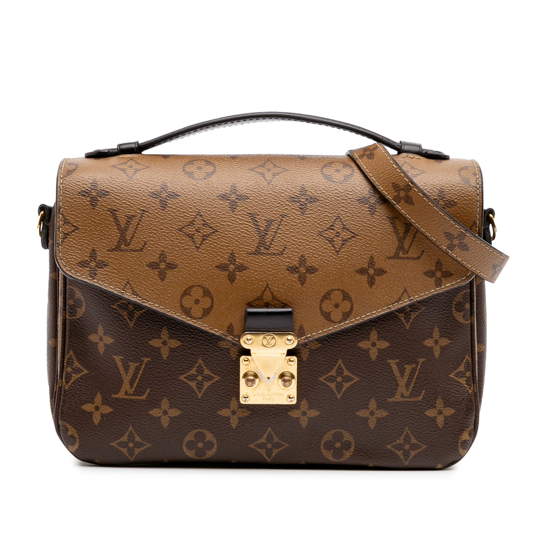 Louis Vuitton Monogram Reverse Pochette Metis Marron – GABY PARIS Authentique