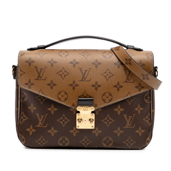 Louis Vuitton Monogram Reverse Pochette Metis Marron – GABY PARIS Authentique