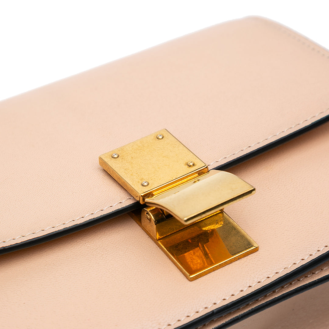 Celine Small Liege Cuir de veau Classic Boîte Rose