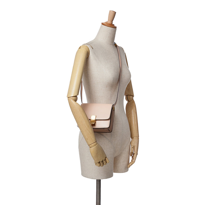 Celine Small Liege Cuir de veau Classic Boîte Rose