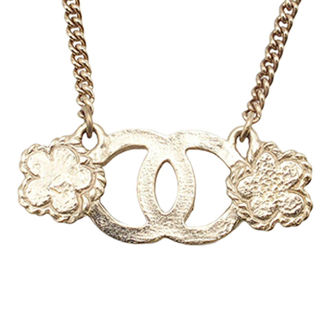 Chanel CC plaqué Perles fantaisie et Rhinestone Flower Collier – GABY PARIS Authentique
