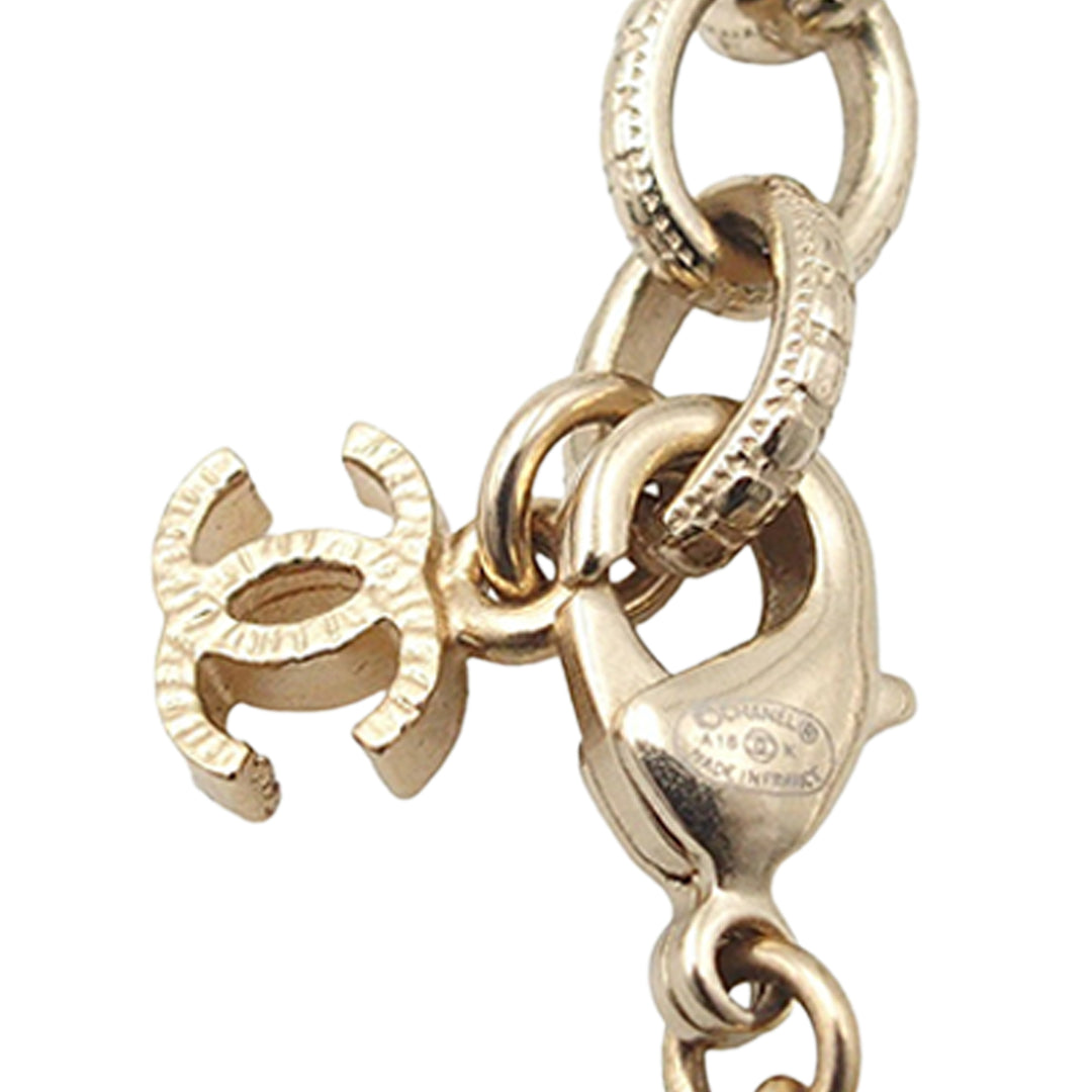 Chanel CC plaqué Perles fantaisie et Rhinestone Flower Collier – GABY PARIS Authentique