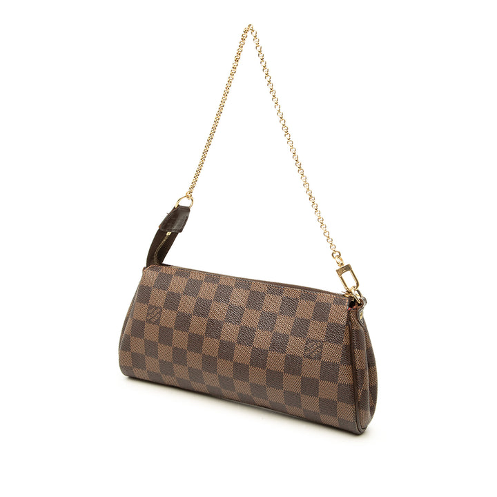 Louis Vuitton Sac à main Eva Damier Ébène Marron – vue 2 – GABY PARIS