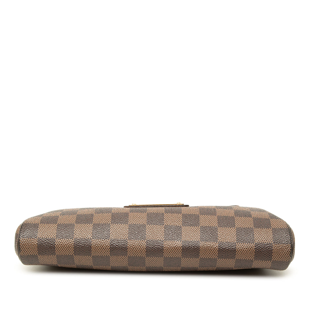Louis Vuitton Sac à main Eva Damier Ébène Marron – vue 3 – GABY PARIS