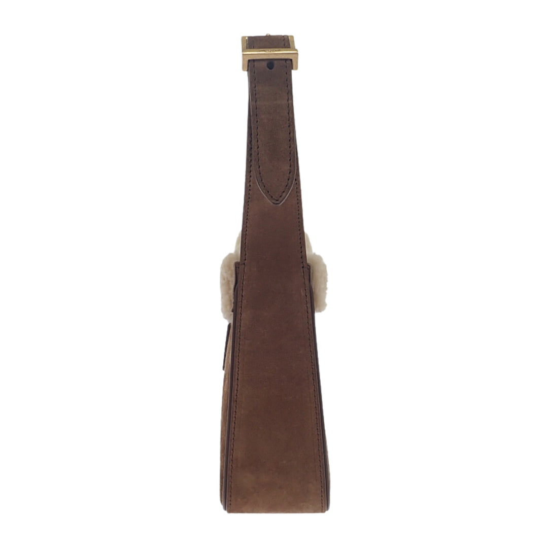 Saint Laurent Shearling à finitions Le 5 a 7 Marron – vue 10 – GABY PARIS