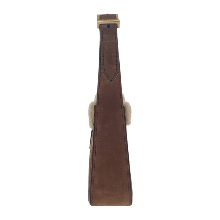 Saint Laurent Shearling à finitions Le 5 a 7 Marron – vue 10 – GABY PARIS