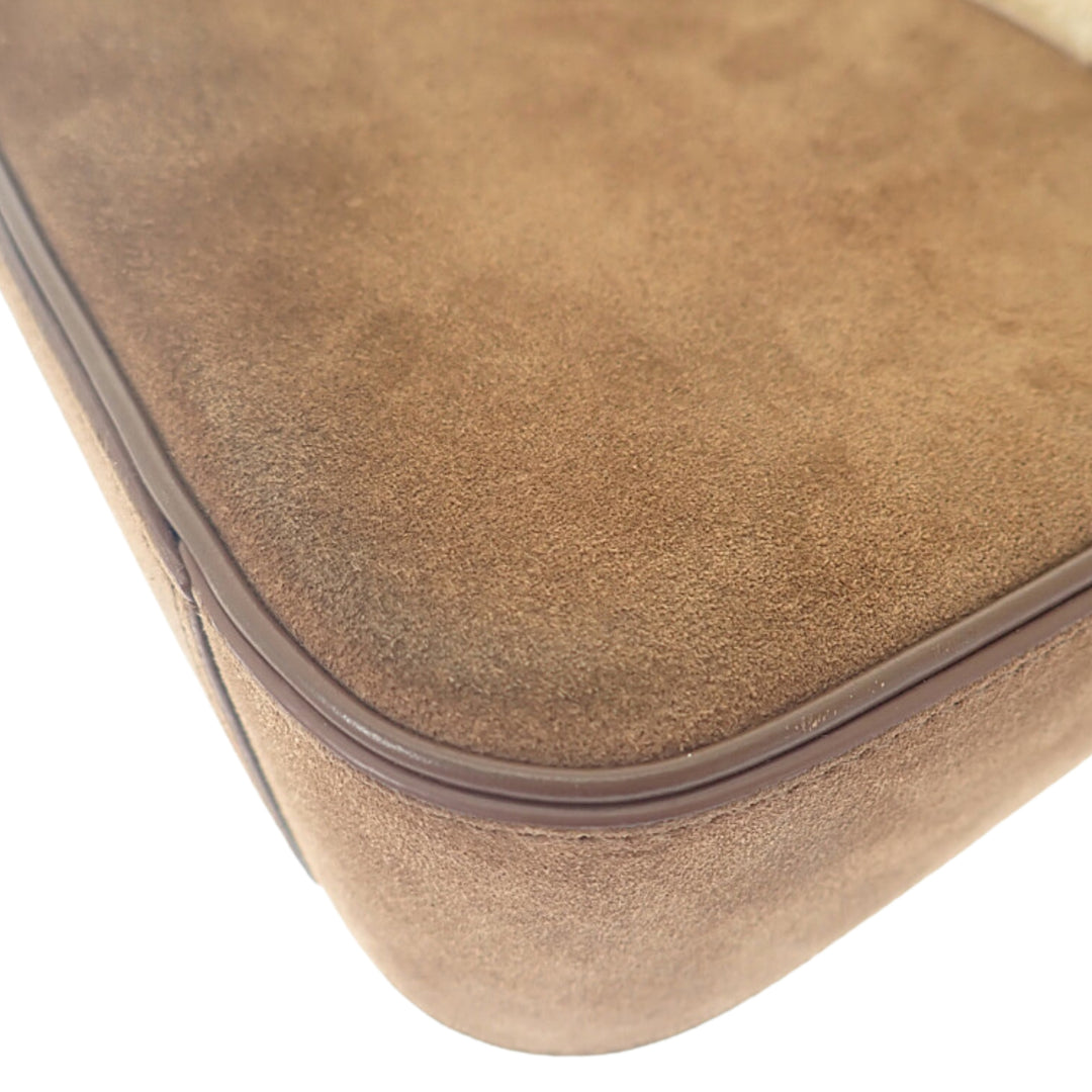 Saint Laurent Shearling à finitions Le 5 a 7 Marron – vue 11 – GABY PARIS