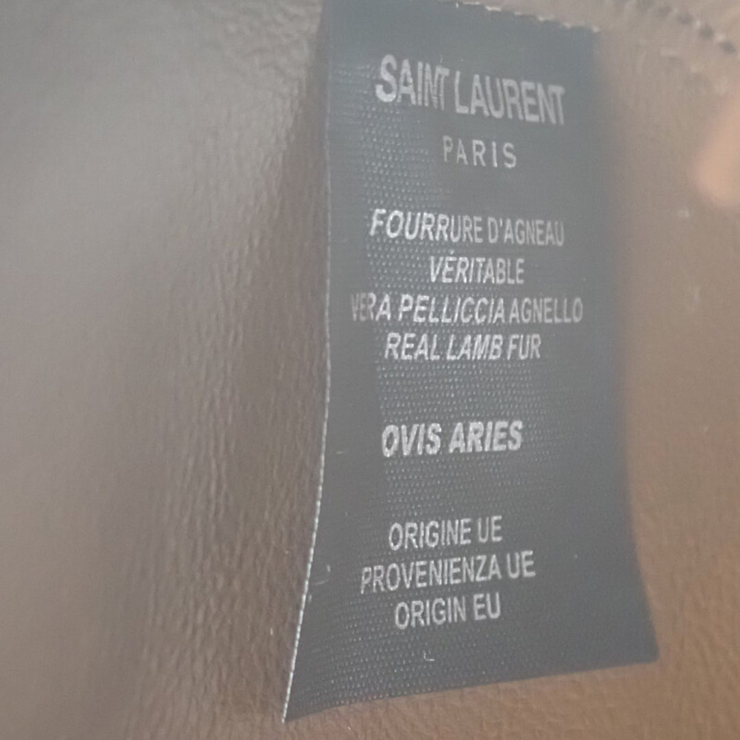 Saint Laurent Shearling à finitions Le 5 a 7 Marron – vue 13 – GABY PARIS