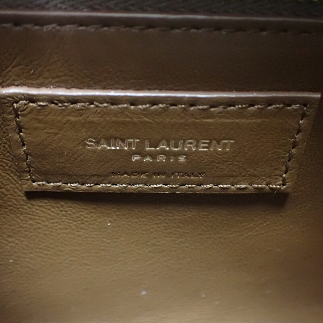 Saint Laurent Shearling à finitions Le 5 a 7 Marron – vue 5 – GABY PARIS