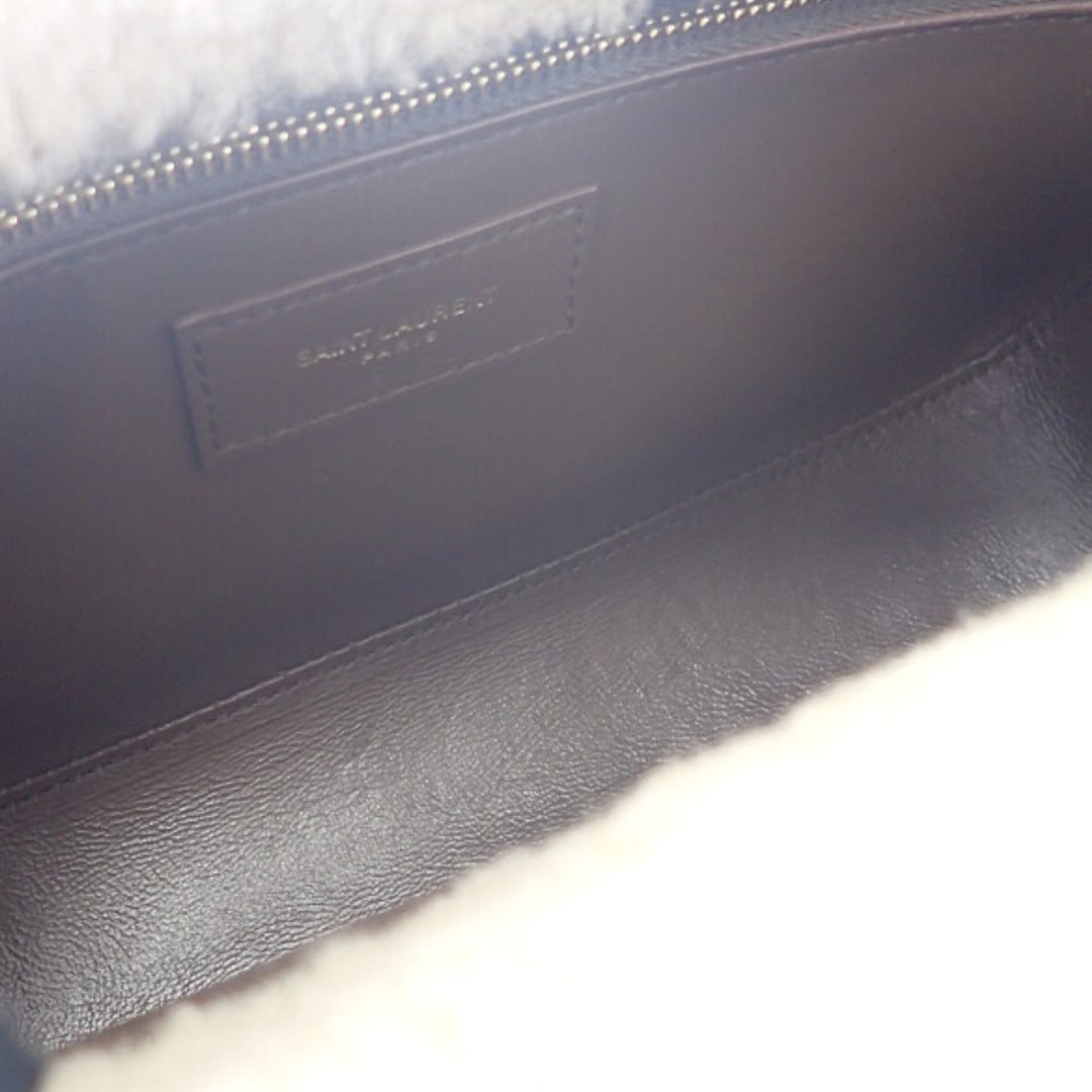 Saint Laurent Shearling à finitions Le 5 a 7 Marron – vue 7 – GABY PARIS