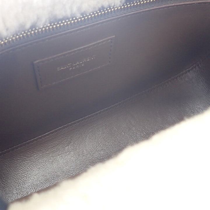 Saint Laurent Shearling à finitions Le 5 a 7 Marron – vue 7 – GABY PARIS