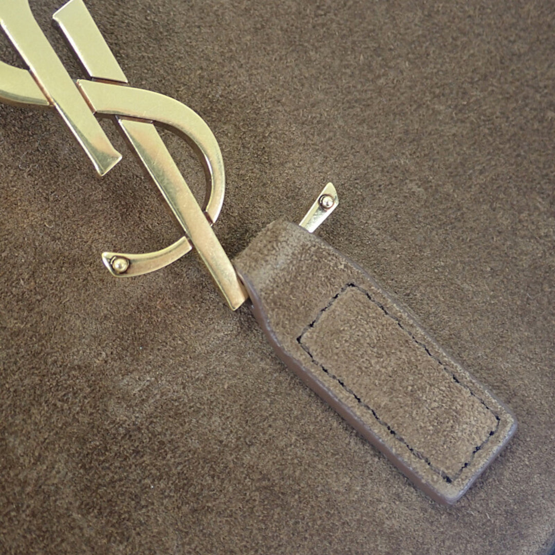 Saint Laurent Shearling à finitions Le 5 a 7 Marron – vue 8 – GABY PARIS