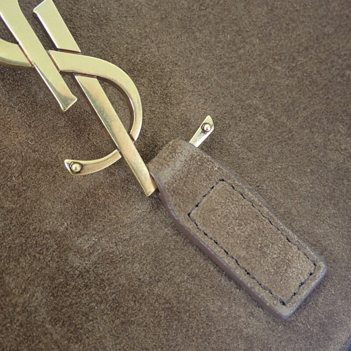 Saint Laurent Shearling à finitions Le 5 a 7 Marron – vue 8 – GABY PARIS