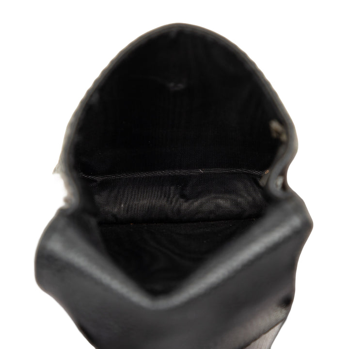 CC Cigarette Étui Cuir caviar Noir