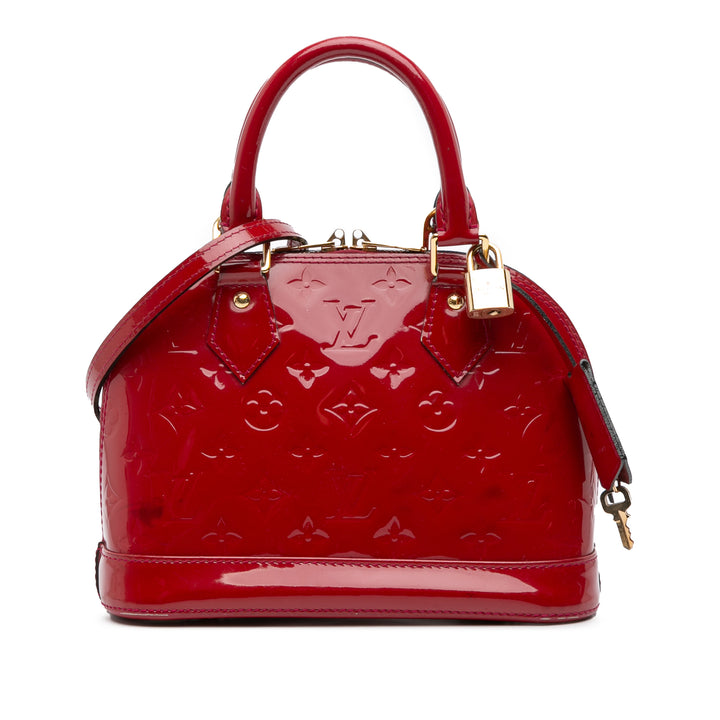 Louis Vuitton Monogram Vernis Alma BB Rouge
