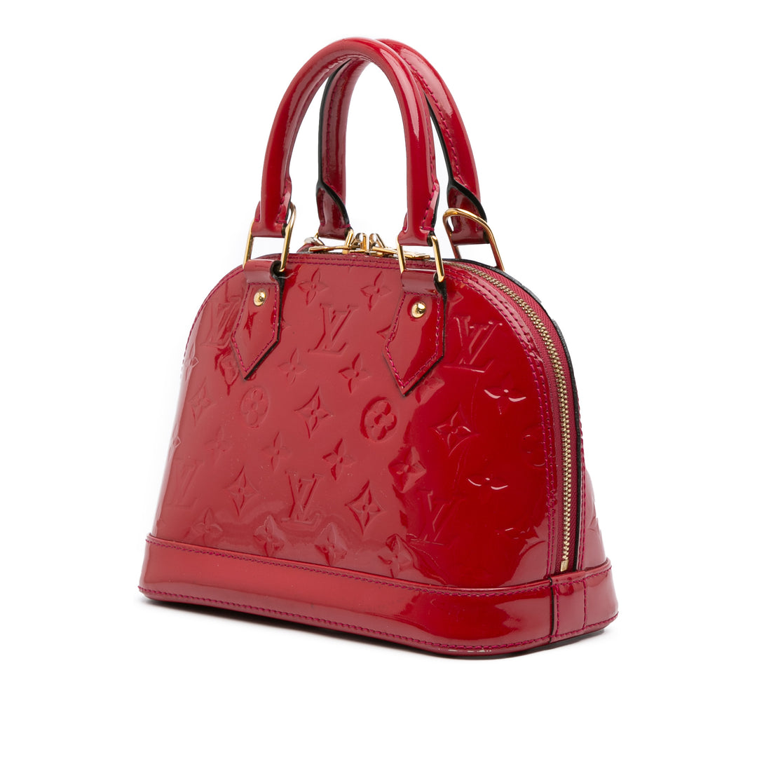 Louis Vuitton Monogram Vernis Alma BB Rouge